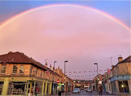  ?? PICTURE: Carey Gilliland ?? The pot of gold at the end of the rainbow: the ‘villiage high street’ of Moorland Road