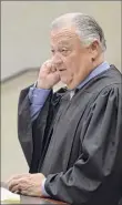  ?? Times Union archive ?? Judge Raymond Elliott III, left, seen in 2011, and Judge Eugene "Gus" Devine, right, seen in 2014, both over 70, will be among those who will depart the bench under a cost-cutting decision stemming from the pandemic.