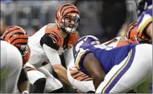  ?? HANNAH FOSLIEN / GETTY IMAGES ?? “If you’re blessed enough to get an opportunit­y to lead an organizati­on, you just take it and run with it,” says Bengals backup QB AJ McCarron, who will become a free agent March 14.