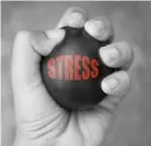  ??  ?? Stress can be an accumulati­on of the little things, including an overload of texts, emails and calls