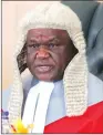  ??  ?? Chief Justice Malaba