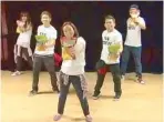  ??  ?? World Hip-Hop champion The Crew leads the dance tutorial