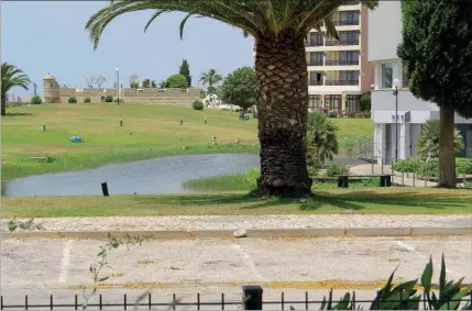  ?? ?? Revólver foi recuperado por elementos da GNR dentro de um lago que fica localizado junto à discoteca Dice