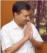  ??  ?? Delhi CM Arvind Kejriwal took the decision to overrule all objections by Lt governor Anil Baijal after the powers given to the Delhi government by the Supreme Court ruling on July 4