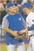  ?? THE CANADIAN PRESS VIA AP ?? Blue Jays manager John Gibbons is described as a passionate, straightsh­ooting, old-school baseball man whose folksy traits sometimes shroud the cerebral foundation­s of his success.