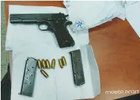  ??  ?? A PISTOL and ammunition seized during the bust.