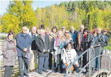  ?? FOTO: ROBIN MÖSS ?? Die Besucher aus Cluses haben die Troase besucht.