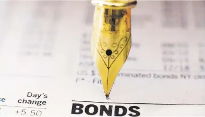  ?? Picture: Shuttersto­ck ?? SURETY. Bonds offer investors a degree of certainty over the returns they get.