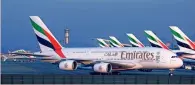  ?? — File photo ?? Emirates operated over 192,000 flights, with its fleet of 274 aircraft travelling more than 908 million kilometres.