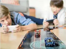  ??  ?? Anki Overdrive goes on sale in New Zealand in mid-October for $310. A Fast & Furious edition will also be available for $340.