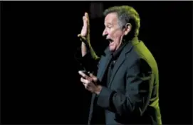  ?? PHOTO BY CHARLES SYKES — INVISION — AP, FILE ?? In this file photo, Robin Williams performs at the 6th Annual Stand Up For Heroes benefit concert for injured service members and veterans in New York.