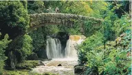  ??  ?? FAIRYTALE SPOT: The Ouseburn tumbles through Jesmond Dene