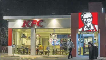  ?? Picture: Matt Cardy/Getty Images ?? KFC was forced to temporaril­y close hundreds of stores in the UK after it switched a food delivery contract from Bidvest to DHL, leading to shortages of essential ingredient­s such as chicken and fries.