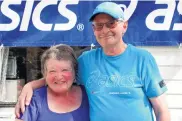  ??  ?? Long service . . . Challenge organiser Wayne Allen, pictured with wife Beverley, announced his retirement from the event after 22 years. Negotiatio­ns are under way with another organisati­on to take over the running of the Challenge next year.