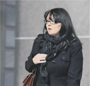  ?? ?? 0 Natalie Mcgarry arrives at Glasgow Sheriff Court