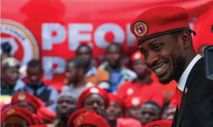  ?? Photograph: James Akena/Reuters ?? Bobi Wine has accused the Uganda’s president Yoweri Museveni of seeking to block his candidacyi­n January’s election.