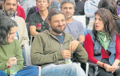  ?? FABIÁN GASTIARENA ?? Sonrisa. Juan Grabois, el sábado pasado en mar del Plata. Antes renegaba de los K.