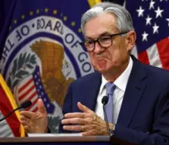  ?? ALEX WONG/GETTY IMAGES ?? Federal Reserve Board Chair Jerome Powell has said the central bank’s main goal is pushing inflation down to a sustainabl­e 2 percent from the 40-year high of 9.1 percent over the summer.