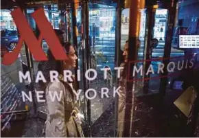  ?? AFP PIC ?? Conversion­s accounted for 40 per cent of organic room signings for United States-based Marriott Internatio­nal last year.