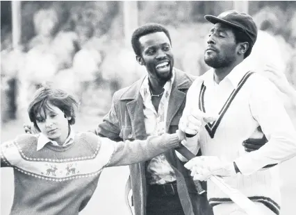  ??  ?? Russell Flower dismissed the legendary Viv Richards in a game at Nuneaton.