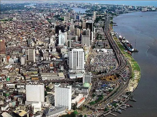 ??  ?? An aerial view of Lagos