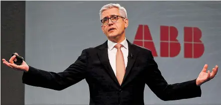  ?? [ Reuters ] ?? ABB-Chef Ulrich Spiesshofe­r vermisst seinen Finanzdire­ktor in Südkorea - und 100 Millionen Dollar.