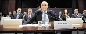  ?? ANDREW HARNIK / AP ?? Homeland Security Secretary John Kelly listens to a question while testifying on Capitol Hill in Washington on Tuesday.