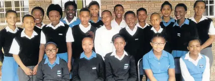  ??  ?? YOUNG LEADERS: St Theresa’s Primary School prefects attended a leadership workshop presented by Edudevelop­ers at Roydon. They are, back from left, Charlene Joubert, Lathitha Mndi, Nelisa Magqaza, Lihle Yantolo, Jarrod Walters, Jadin Jekels, Lia Pillay...