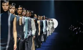  ?? Photograph: Miguel Medina/ AFP/Getty Images ?? Models present creations for Fendi at Milan fashion week.