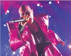  ??  ?? Better than ever: Skunk Anansie frontwoman Skin takes the Brixton Academy by storm