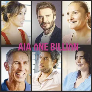  ?? ?? AIA ambassador­s actress Solenn Heussaf, football star David Beckham, Olympic athlete Dame Valerie Adams, former New Zealand rugby union player Ian Jones, businessma­n Nico Bolzico, and amputee model Jess Quinn*