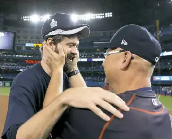  ?? Vaughn Ridley/Getty Images ?? Indians manager and New Brighton native Terry Francona, right, has a chance to give the city of Cleveland another championsh­ip.