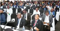  ?? ?? Delegates follow proceeding­s at the ongoing 56th Session of the Economic Commission for Africa Conference of African Ministers of Finance, Planning and Economic Developmen­t in the resort town of Victoria Falls