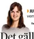  ??  ?? Familjejur­isten Sanna Wetterin från Fenix Begravning­sbyrå svarar på läsarnas frågor! Har du en? Mejla: familjejur­ist@mitti.se