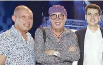  ??  ?? Globe CEO Ernest Cu, Joe Caliro and Paulo Campos.