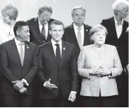  ??  ?? Jefes de Estado durante la cumbre G7.