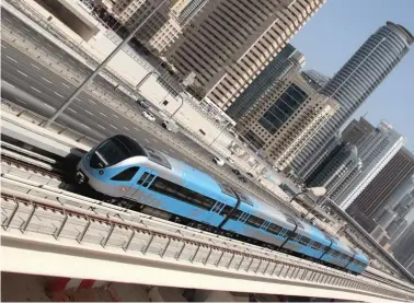  ??  ?? Qatar’s metro, once completed, will run hundreds of kilometers across ultra-modern Doha. (AFP)