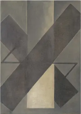  ??  ?? 2. Suprematis­m, 1921/22, previously attributed to Kliment Redko (1897–1956), oil on canvas, 69 × 49.5cm. Museum Ludwig, Cologne