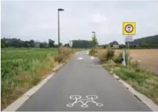  ?? FOTO JEF HERMANS ?? Tussen Kanne en Neercanne: in het niemandsla­nd wordt het gras langs de Mergelweg niet gemaaid.