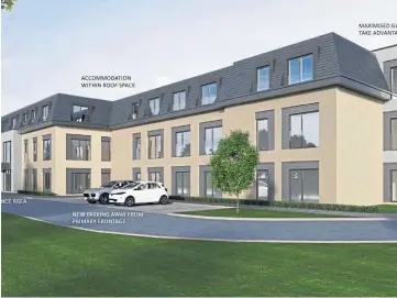  ??  ?? PLANS: An artist’s impression of the proposed 64-bedroom home in Broughty Ferry.