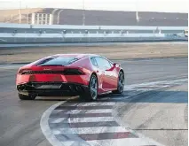  ?? LAMBORGHIN­I ?? Lamborghin­i Huracán during the Intensivo driving course.