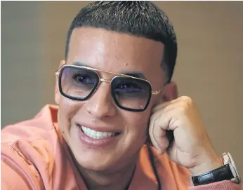  ??  ?? LATIN LEGEND: Puerto Rican singer Ramon Luis Ayala Rodriguez, better known as Daddy Yankee, first came to prominence 14 years ago with ‘Gasolina’.