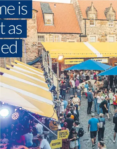  ?? Picture: Andrew Perry ?? The Pleasance Courtyard is one of the most popular venues at the Fringe