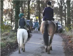  ??  ?? Jo Loftus leads her seven-year-old son Barnaby