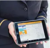  ??  ?? Lufthansa gives out iPads to staff