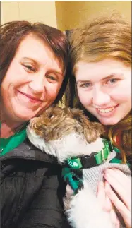  ?? Contribute­d photo via AP ?? This Friday photo shows Jayme Closs, right, with her aunt, Jennifer Smith, in Barron, Wis.