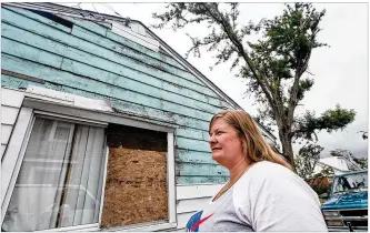  ??  ?? Jessica Brady of Harrison Twp. will be one of the first recipients of the Federal Home Loan Bank grant provided for tornado recovery. It was announced that $5 million in grants will go to homeowners to fix or acquire new homes, as well as help former renters purchase homes.