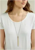  ??  ?? NECKLACE, £32, peopletree.co.uk