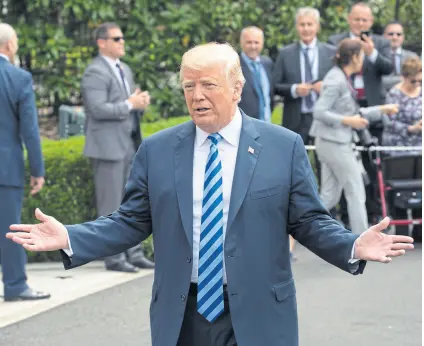  ?? ap ?? Donald Trump, ayer, en Washington