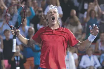  ??  ?? Denis Shapovalov espère qu’il pourra poursuivre sur sa lancée au cours des prochaines semaines, notamment lors des Internatio­naux des États-Unis. Archives